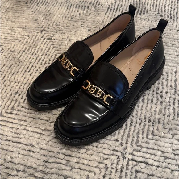 Sam Edelman Black Loafers - Picture 3 of 9